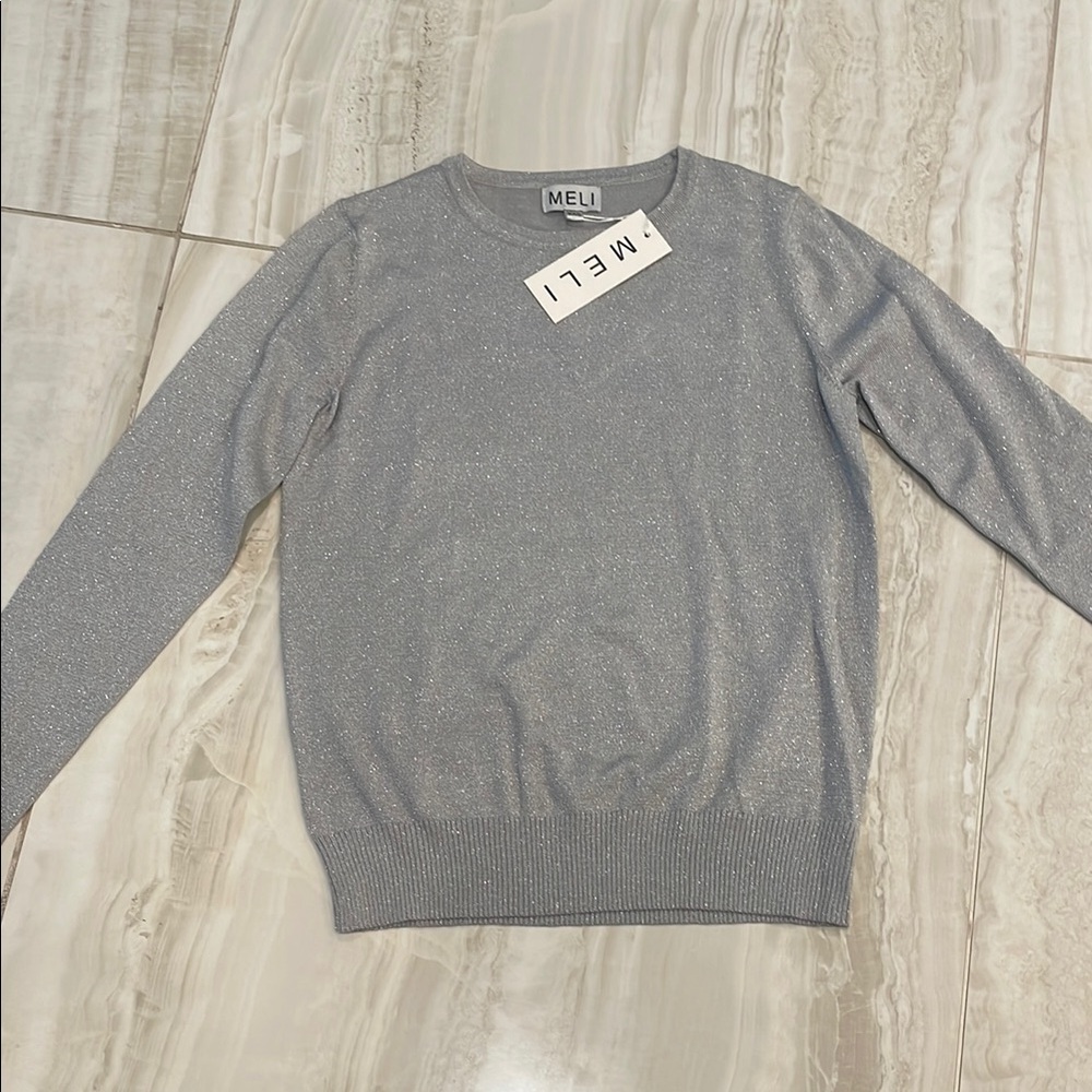 Sparkly Grey MELI Women's Sweater